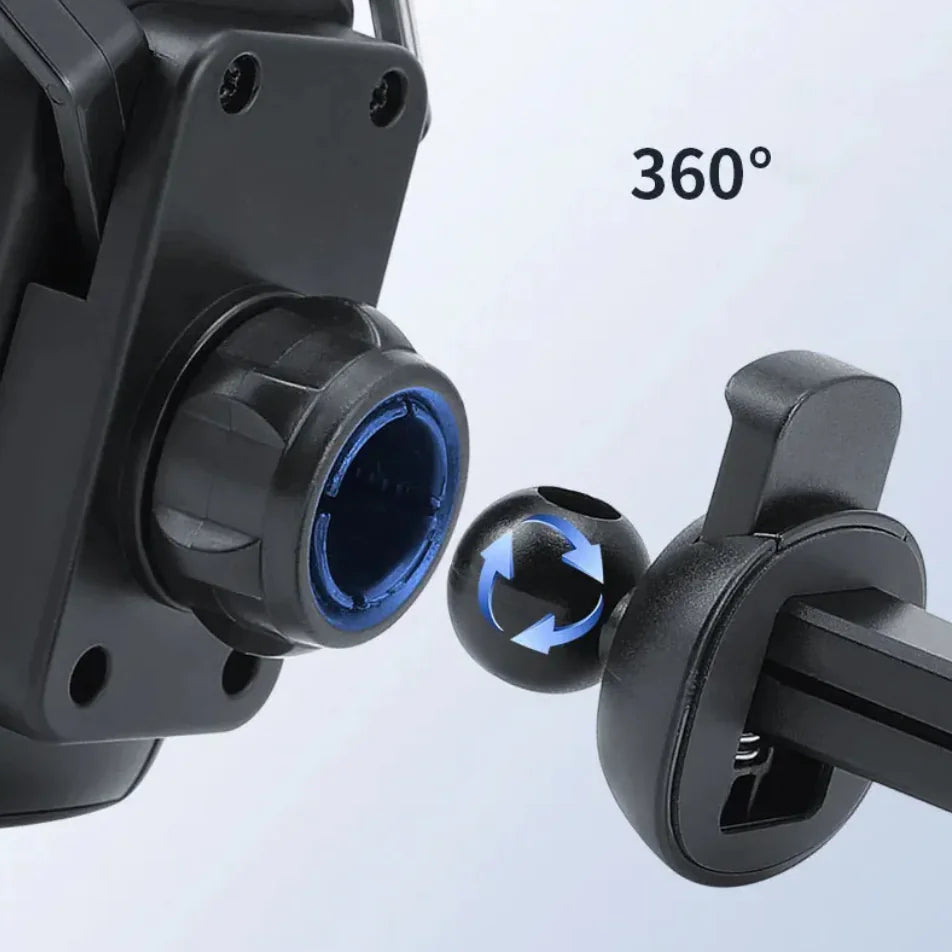 Suporte de Telefone para Carro em Formato de Banco de Corrida - Clipe de Ventilação de Ar Rotativo 360°