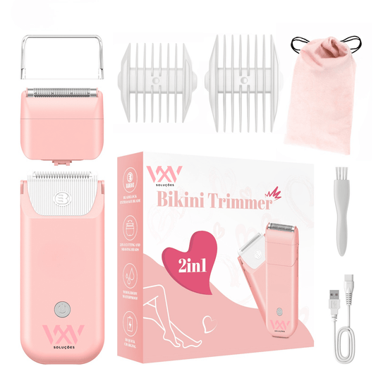 VXV Kit 2 em 1 Depilador Feminino IPX7 - Cerâmica Pro - VXV
